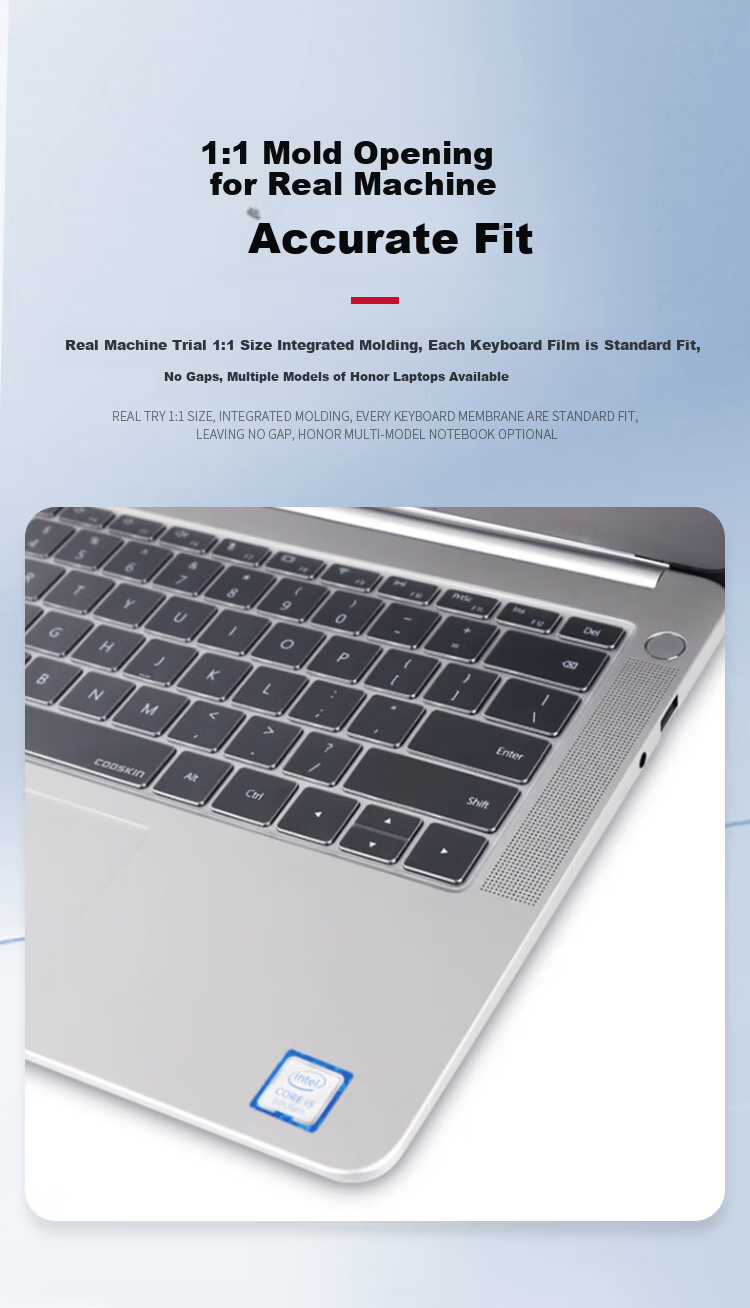 JPLAYER Keyboard And Screen Protector Set for Honor MagicBook X14 2026 Model/24/23/22 Models, 14-Inch High Transparency Anti-Scratch Wear-Resistant 5