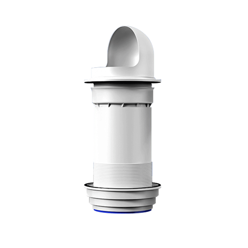 Lelandi Range Hood Check Valve, Kitchen Duct Smoke Pipe Check Valve, Windproof Cap Exhaust Vent Air Outlet Adjustable Wall-Penetrating [Outdoor Installation] L8236