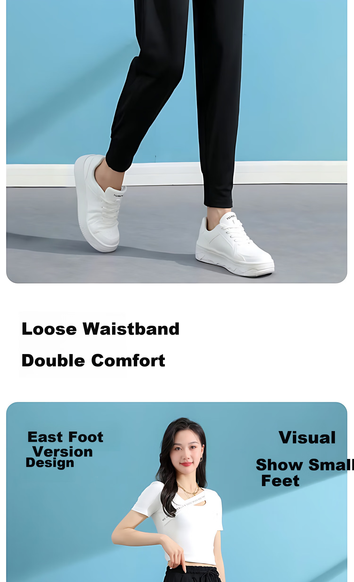LangSha Ice Silk Sports Pants for Women, Summer Lightweight Loose Casual Pants, Harem Joggers, Black Slimming Quick-Dry Women's Trousers 3