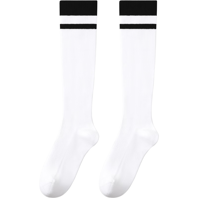 Jiusuiban Kids Girls Moisture-Wicking Long Calf Socks Cotton Sports School Socks for Older Children