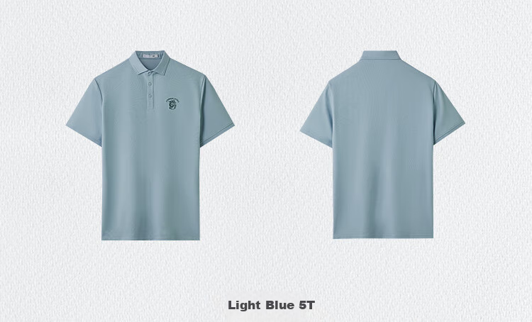 HLA Short-Sleeve Polo Shirt for Men, Chinese Dragon Cool Breathable Short-Sleeve Shirt for Men in Summer 12