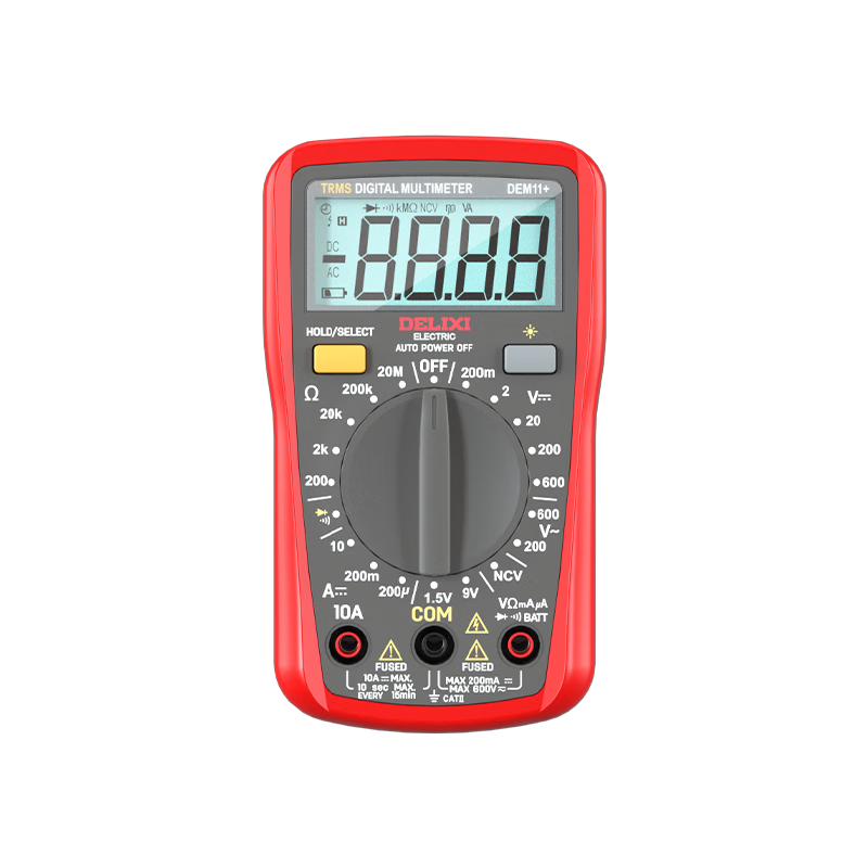 Delixi Electric High-Precision Digital Multimeter Multifunctional Digital Voltage Tester DEM11+