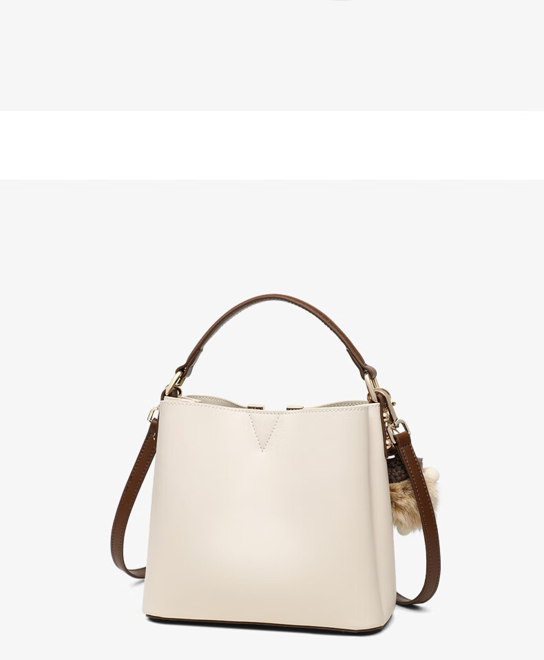 Aiqinghai Women's Handbag, Cowhide Bucket Bag, Crossbody Bag, Niche Luxury Brand, Birthday And Mother's Day Gift, Practical Present for Mom 8