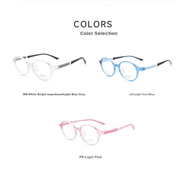SEIKO ASSET Series Eyeglass Frames, Selected for Teenagers And Students, Myopia Glasses Frame AK0093 WB, 48mm 6