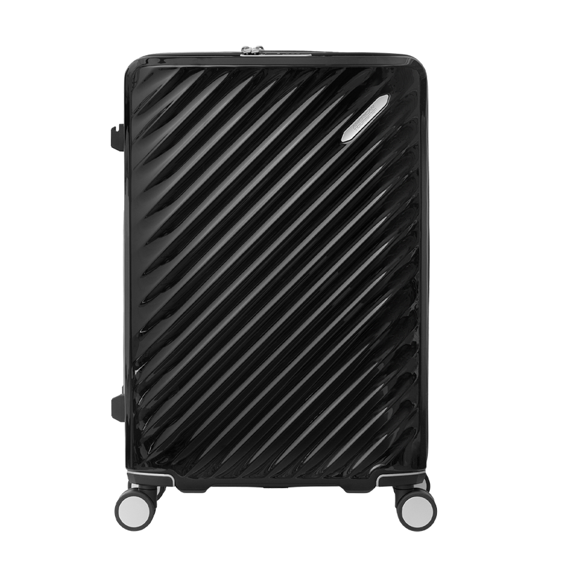 AMERICAN TOURISTER Large Capacity Suitcase with Wheels And Password Lock, High-Gloss Luggage, 28-Inch, Hu Xianxu's Same Model NN7 Classic Black