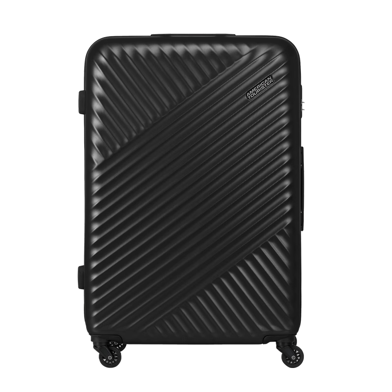 AMERICAN TOURISTER Luggage, 28-Inch Trolley Suitcase, Large Capacity, Student Travel Case, Stylish Password Lock, TV7 Black