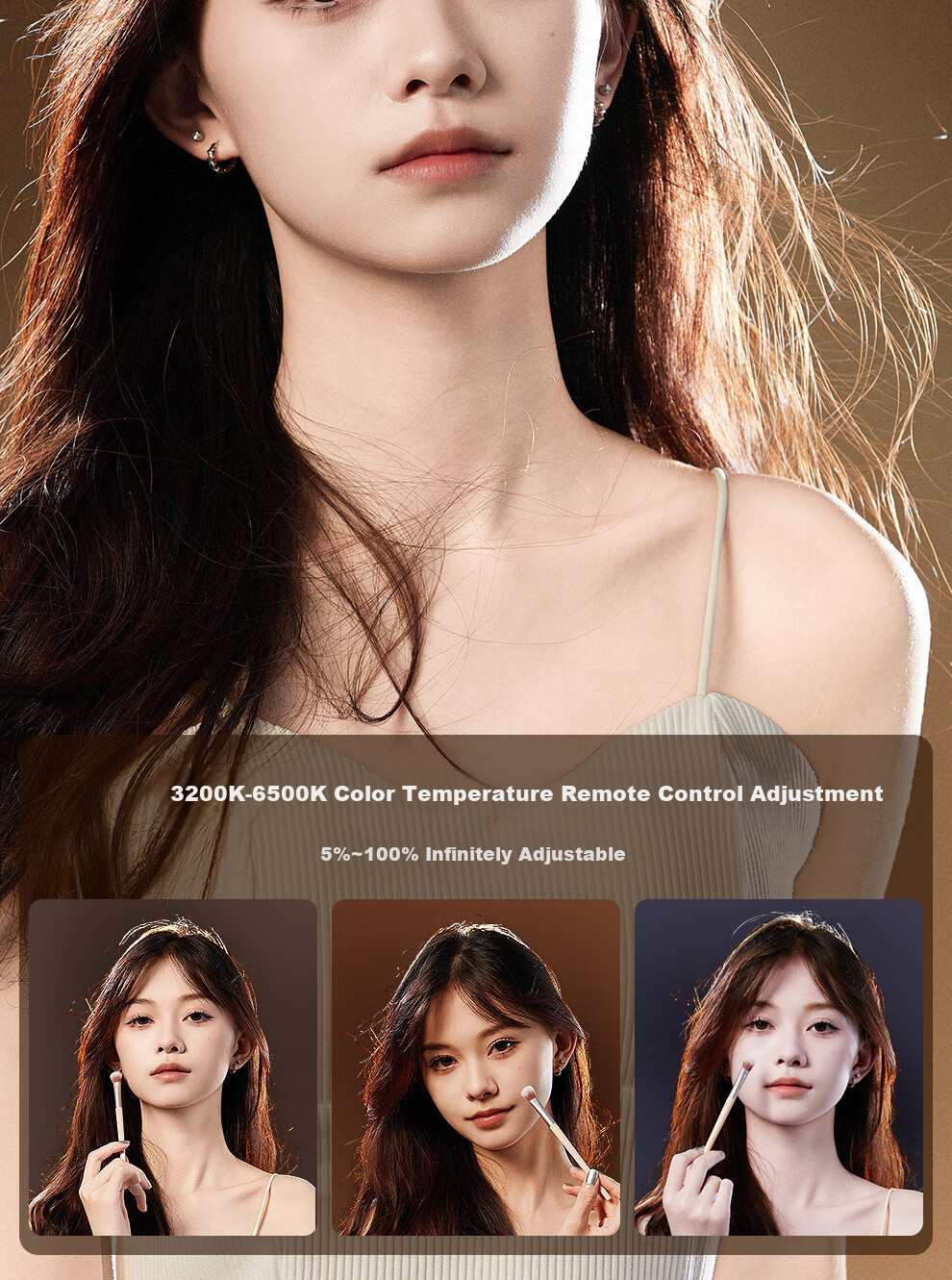 Beiyang Hair Light, Live Streaming Background Atmosphere Light, Live Streaming Fill Light, Host Backlight Contour Light, Goddess Spotlight, Douyin Professional Photography Spotlight, Top Light 14