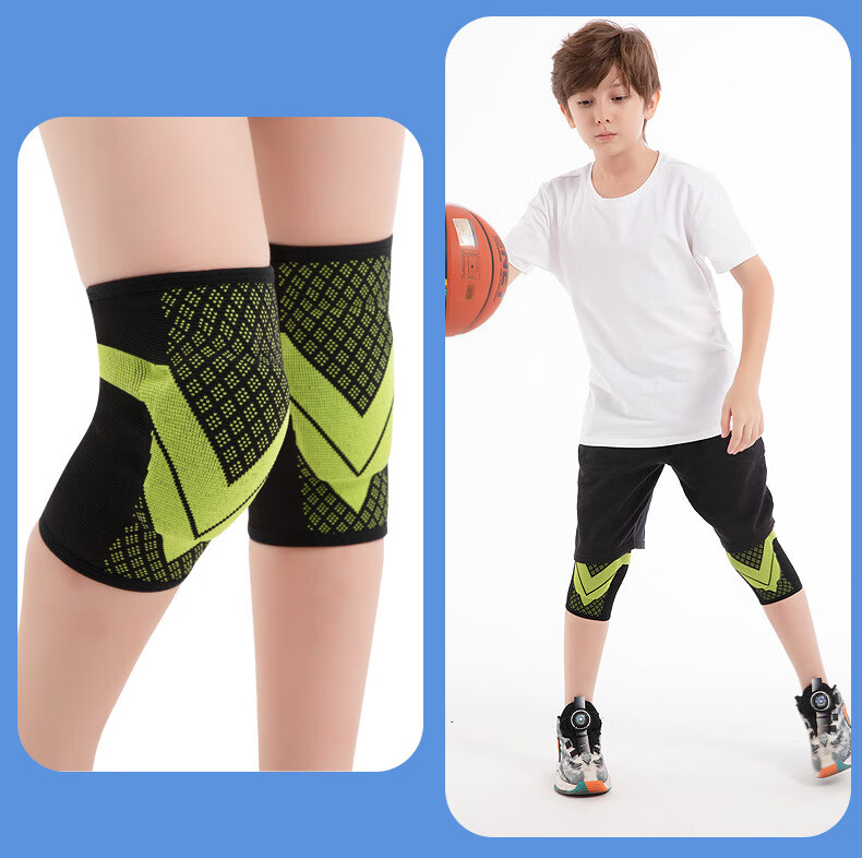 Ousen Kids Basketball Knee Pads Football Sports Professional Knee Protection Anti-Fall Honeycomb Shockproof Gear for Children Playing Basketball 17
