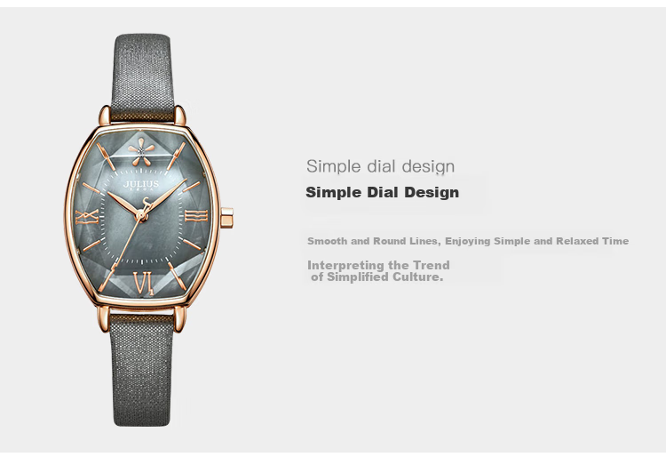 Julius Watch for Women, Barrel-Shaped Vintage Elegant Versatile Quartz Waterproof Fashionable Student Ladies' Watch, Coffee Color JA-703D 8