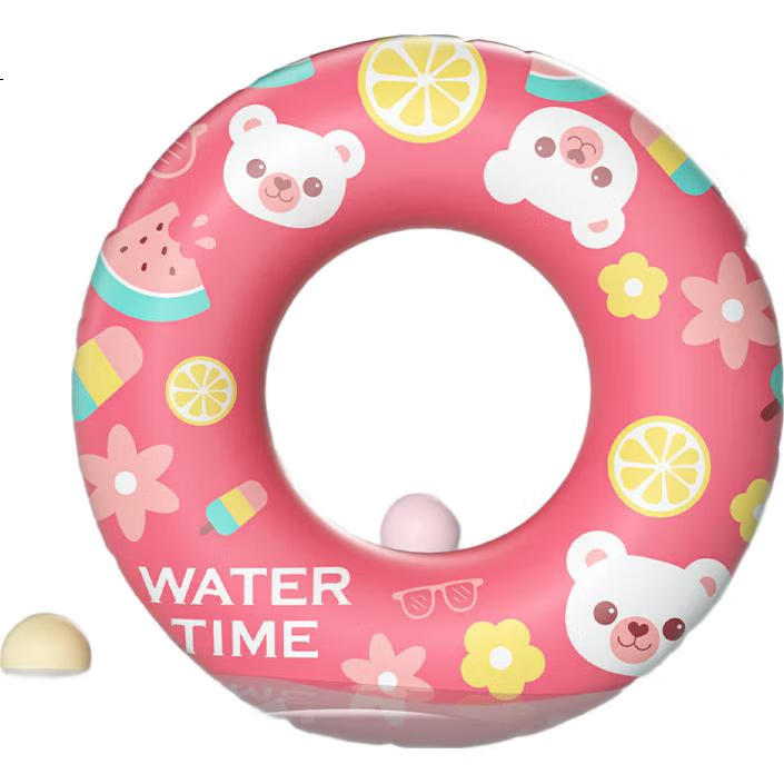 Детский надувной круг для плавания WATERTIME, розовый, для детей от 2 до 8 лет