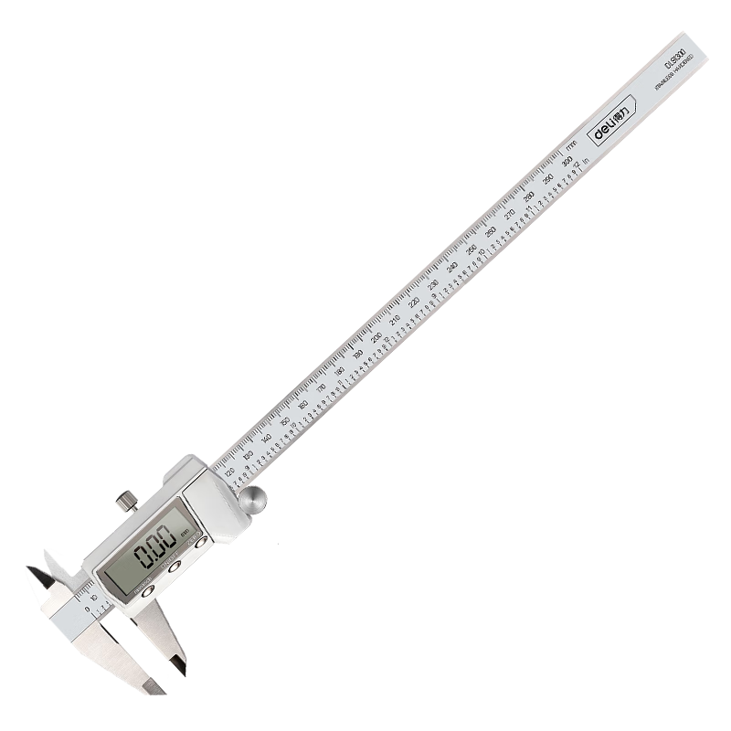 Deli Vernier Caliper, All-Metal High-Precision Digital Caliper, Large High-Definition Screen Electronic Caliper, Complies with National Standards