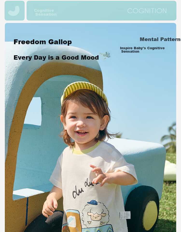BALABALA Children's Clothing, Baby Short-Sleeve T-Shirt, for Boys And Girls, 2026 New Summer Style, Infant Top, Pure Cotton Clothes for Boys 2