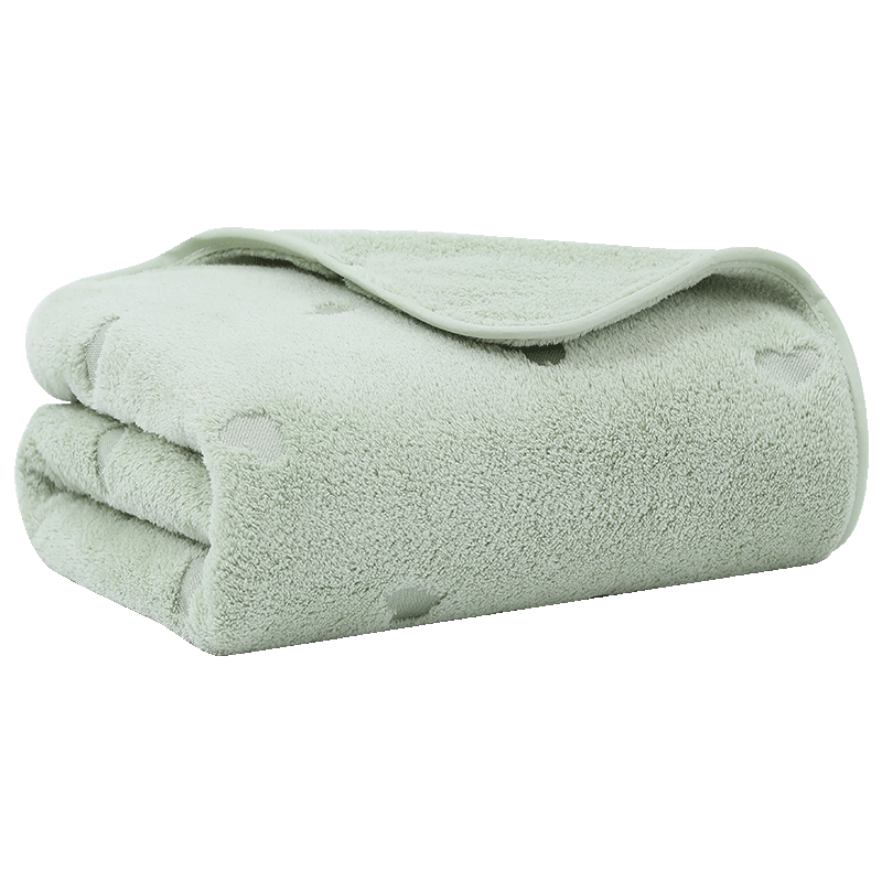 Grace Bath Towel, 7A Antibacterial Class A Skin-Friendly Soft Absorbent Quick-Drying Large Bath Towel for Men And Women Adults, Green Sports Desig