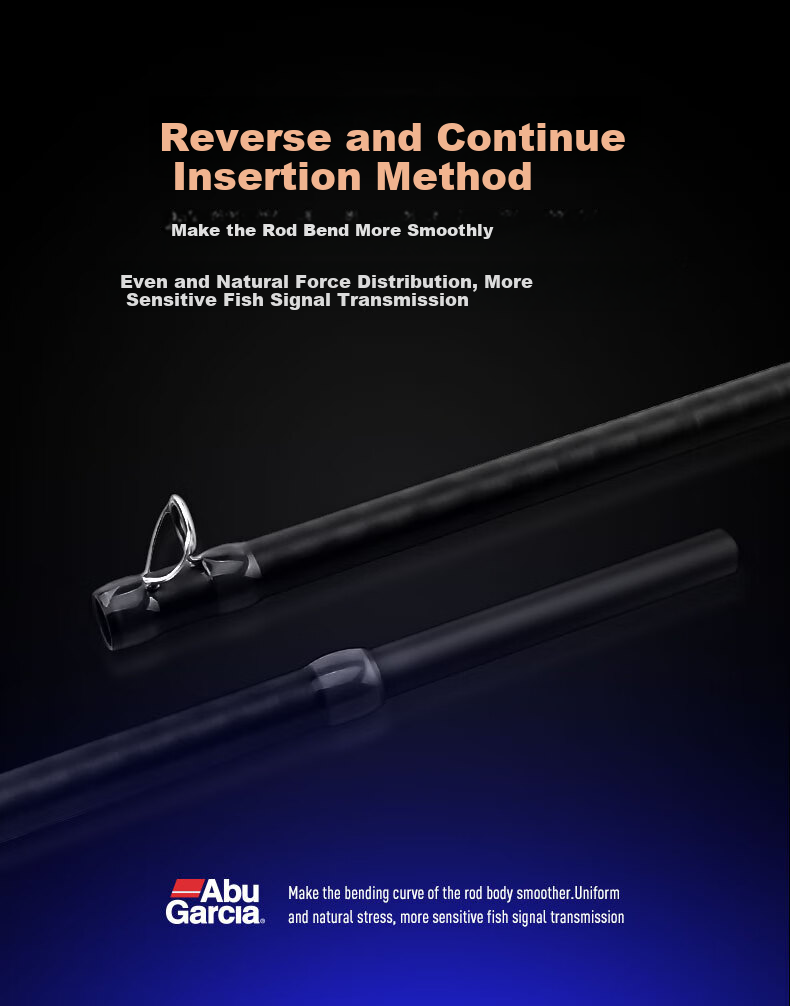 ABU GARCIA Bumblebee Stinger Heavy Rod, Ultra-Hard, Powerful Grass Fishing Rod for Black Fish Lure, 2.44 Meters H Hardness Gun Handle 9