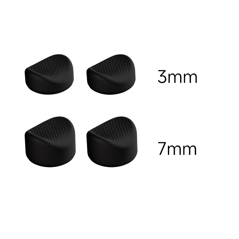 Liangzhi Compatible with Nintendo Switch Joy-Con Replacement Caps, Second-Generation Detachable Controller Joystick Head Repair Cap, Curved Joystick Cap, Black, NS2 Specific Accessory L1156
