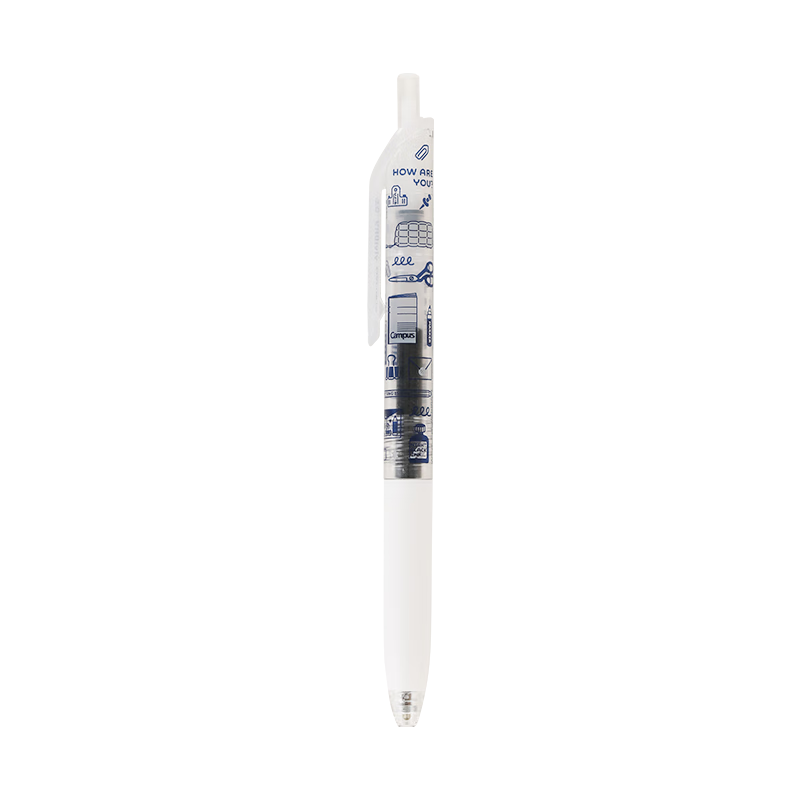 Kokuyo 0.5mm Black Ink Eric Collaboration Series Campus Retractable Gel Pen Dark Blue WSG-PR8M3065-1