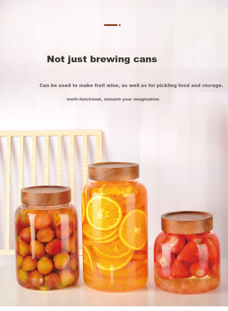 Scybe Infusion Jar, Airtight Container, Heat-Resistant Glass Sealed Jar, Specialized Bottle for Infusing Liquor, Pickling Glass Jar, Lusi 1800ml 10