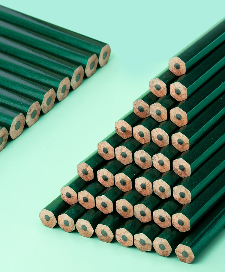 JD Original HB Green Handle Drawing Pencils, 10-Pack, Classic Hexagonal Wooden Handle Pencils, Children's Student Exam Art Drawing Sketch Writing Practice School Supplies 5