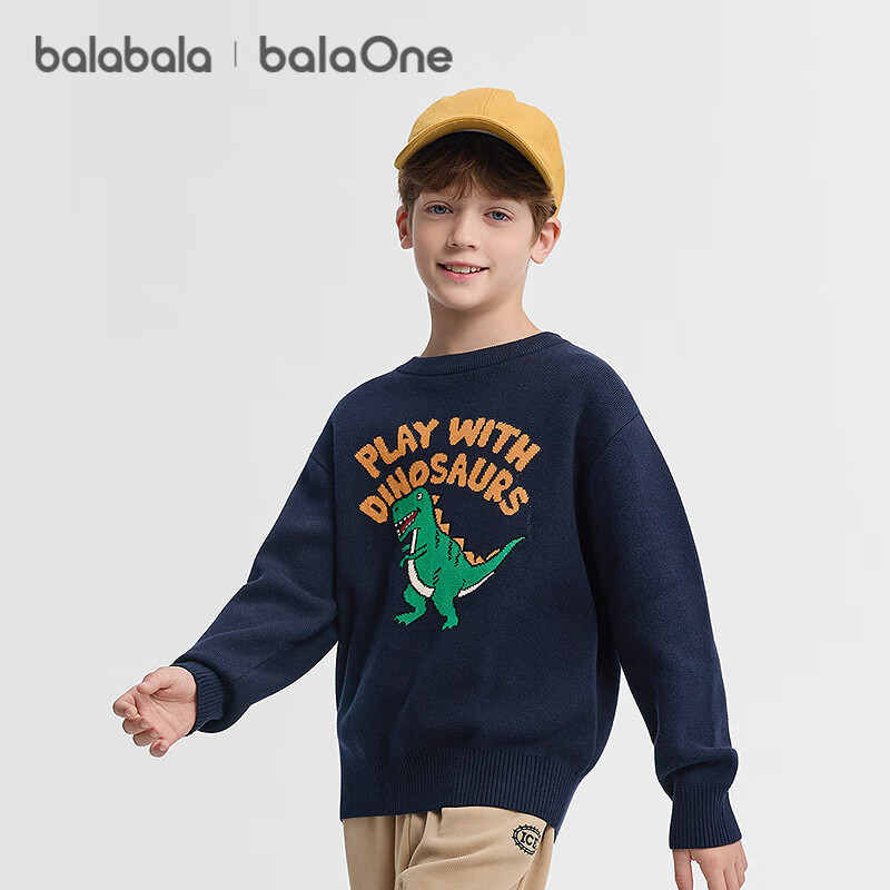 Balabala BalaOne Kids Sweater Boys Girls 2025 Winter Fashion Knitwear 208425103204