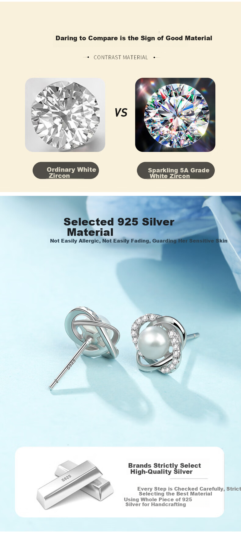 MANHE S925 Silver Mini Skirt Stud Earrings for Women, New 2026 Style, Birthday Gift for Wife Or Girlfriend 6