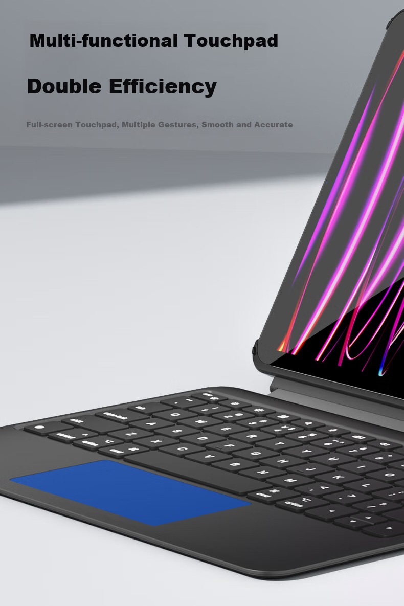 COOLSTART Compatible with IPad Air 8/7/6/5/4&Pro 2018 Model [MFi Certified | Direct Connection to Official Website] Magic Keyboard Dual-Sided Clip for 10.9/11 Inch, Black 7