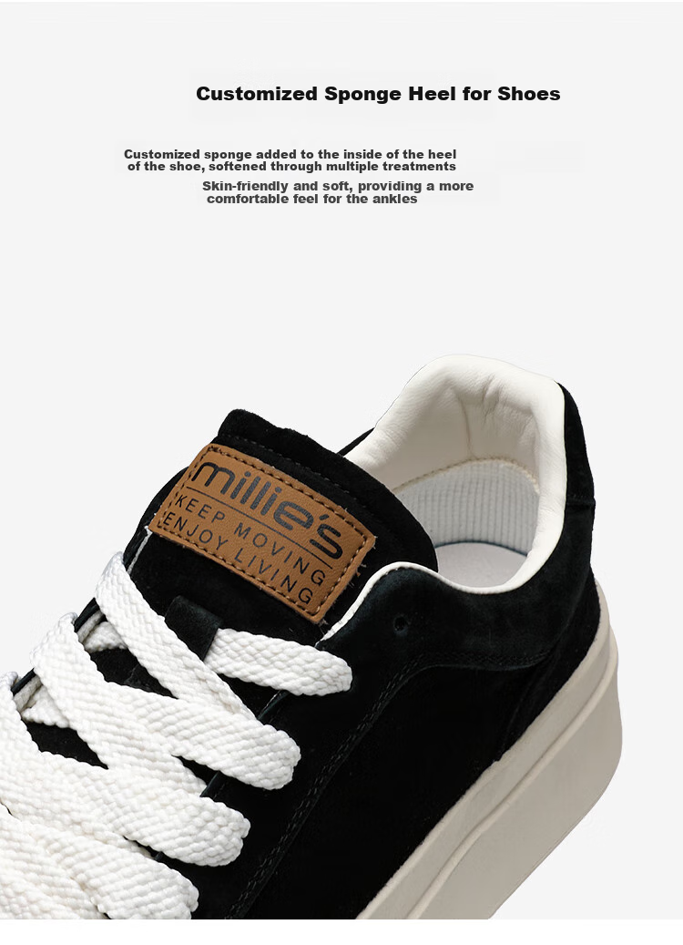 Millies Men's Shoes, New Versatile Couple Shoes, Thick-Soled Shell Toe Biscuit Shoes, Height-Increasing Soft-Soled Casual Sneakers for Men U1261 12