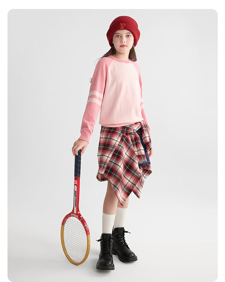 BALABALA balaOne Kids Sweater Boys 2025 Spring Autumn Girls Pullover Parent-Child Style 208325103202 10