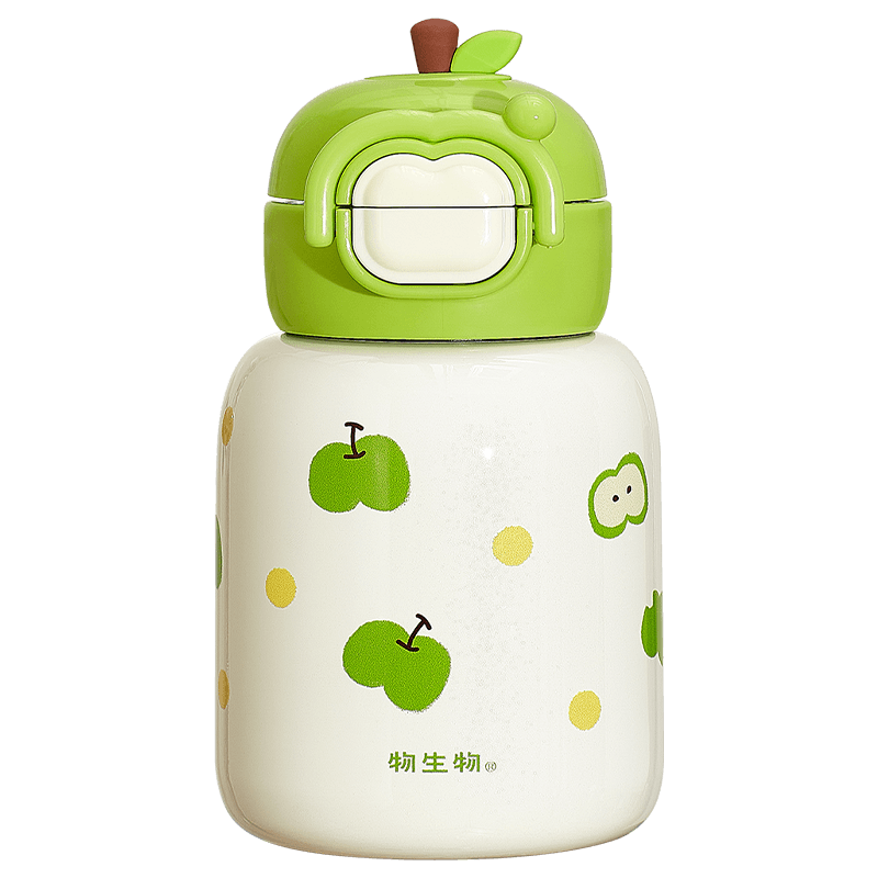 RELEA Kids Insulated Water Bottle Girls High-Value Large Capacity 316L Stainless Steel Straw Cup Student Water Bottle Birthday Gift