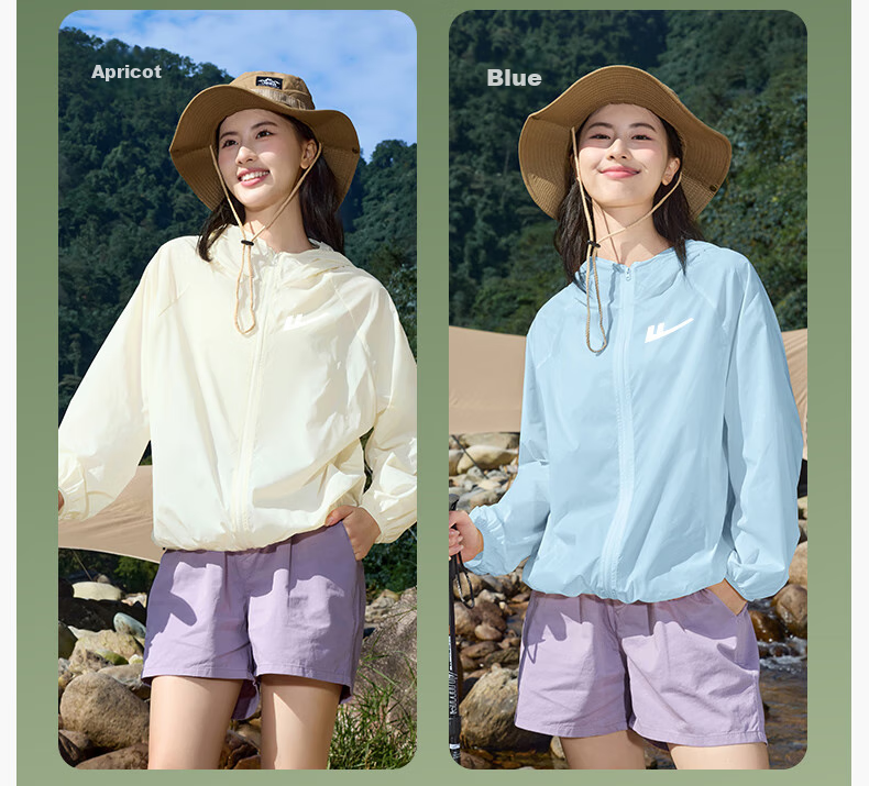 Warrior Mountain Commuter Dual-Wear Original Yarn Sunscreen Jacket for Women Summer Outdoor Cooling UPF50+ UV Protection Lightweight Sports Jacket 4