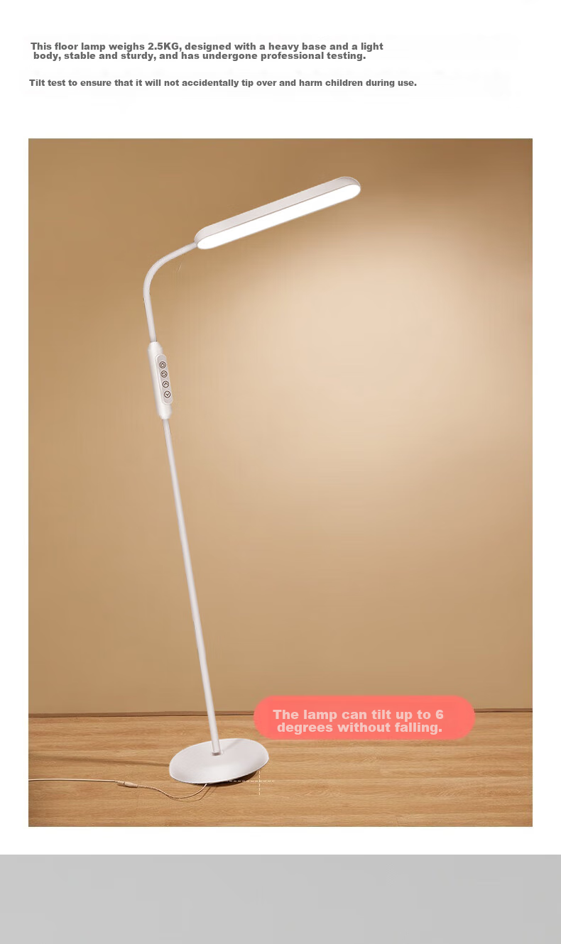 Bolanger Floor Lamp, Eye Protection Light for Study And Reading, Living Room Bedroom Bedside Lamp, Piano Lamp, Standing Desk Lamp for Study Room 9