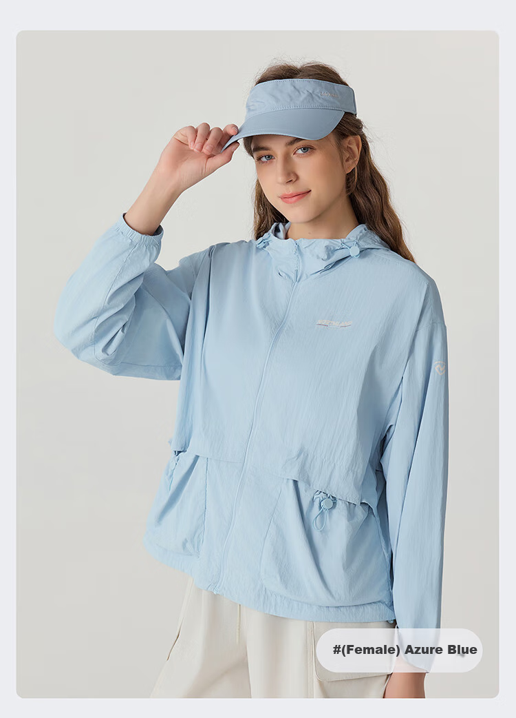 NORTHLAND Original Yarn Sun Protection Clothing UPF500+, Outdoor Women's Cooling Antibacterial Breathable Lightweight Skin Coat Jacket 30