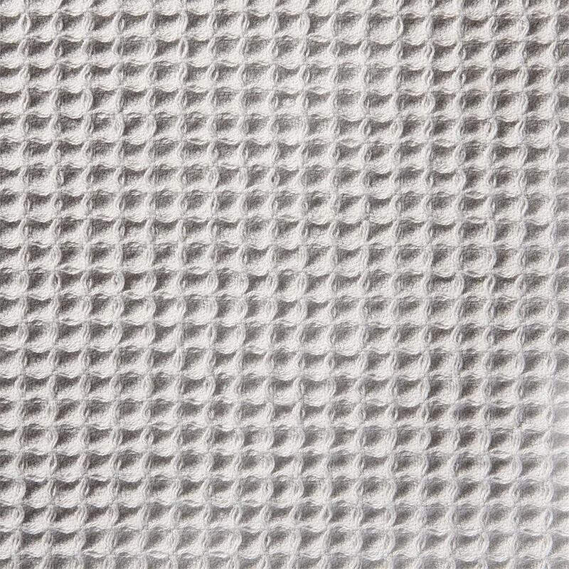 MUJI Полотенце для лица, тонкое, 100% хлопок, вафельная текстура, светло-серое, 34x85 см