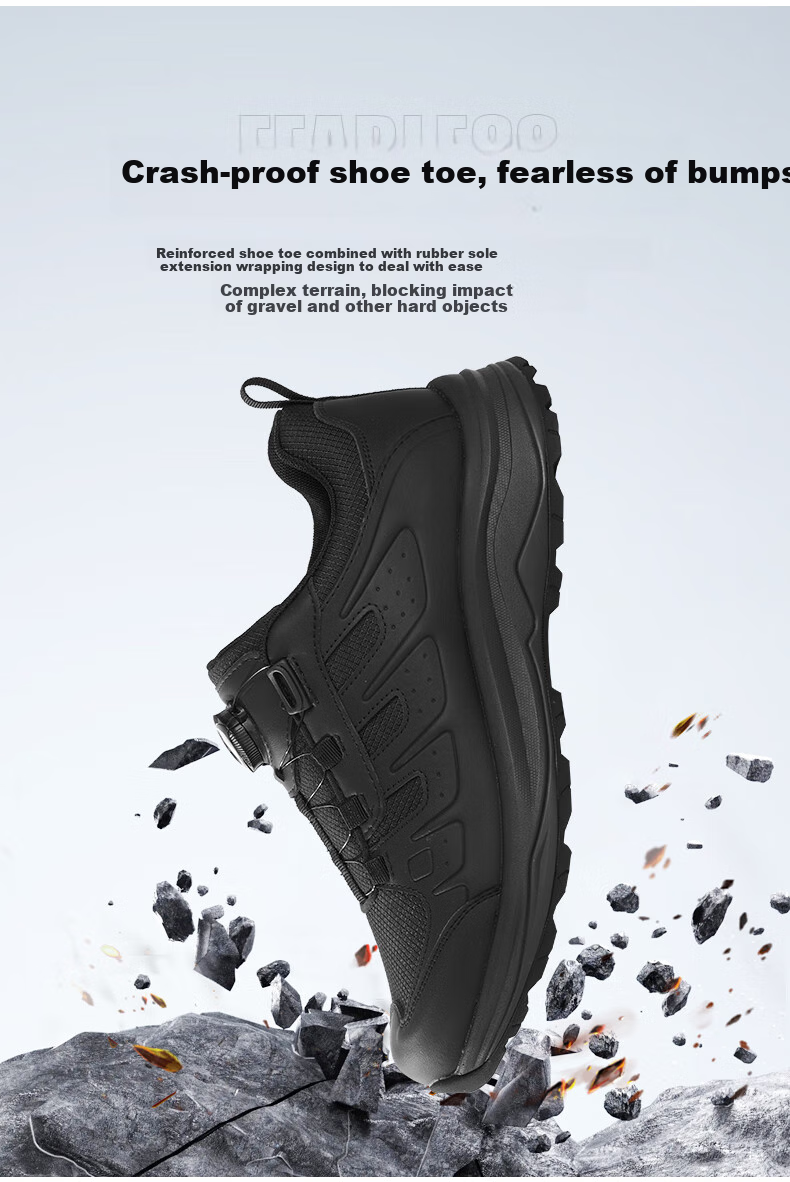3515 Men's New Comfortable Breathable Non-Slip Wear-Resistant Mesh Outdoor Running Shoes Hiking Shoes, Black, Size 40 6