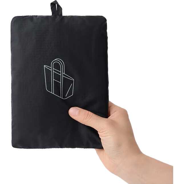 Сумка MUJI Recycled Nylon Foldable Luggage, прямоугольная, OHS6CC4S, черная