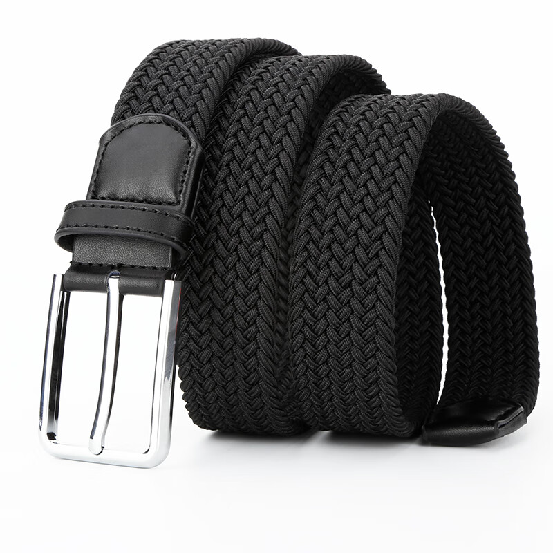 Gugeti Men's Belt with Pin Buckle, Outdoor Military Training Casual Trendy Elastic Waistband, Fashionable Gift