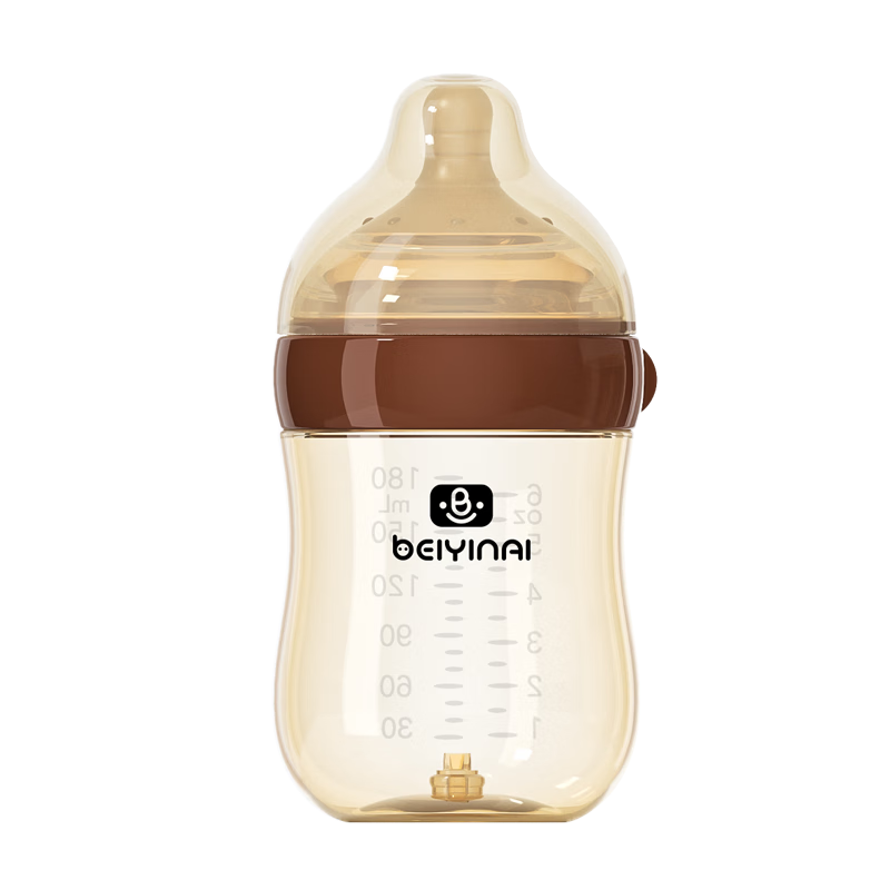 Beinai Newborn PPSU Baby Bottle 0-3-6 Months Breast Milk Simulation Anti-Colic Wide Neck Bottle White 240ML