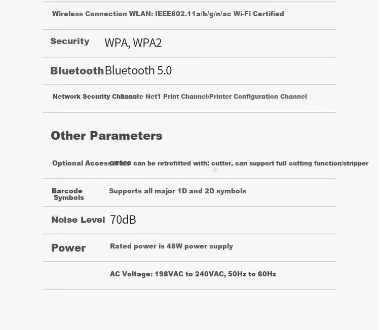 Honeywell Thermal/thermal Transfer USB Port Barcode Label Printer, Adhesive Barcode Paper Printer OT810 8