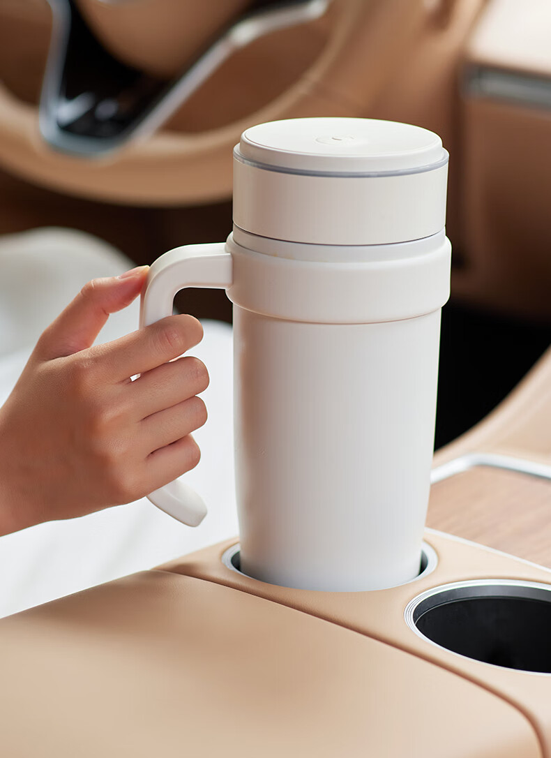 Olayks Instant Fruit Ice Juicer Cup Portable Electric Blender Bottle Insulated Small Car Fitness Juice Maker 304 Stainless Steel Ice Crushing 15
