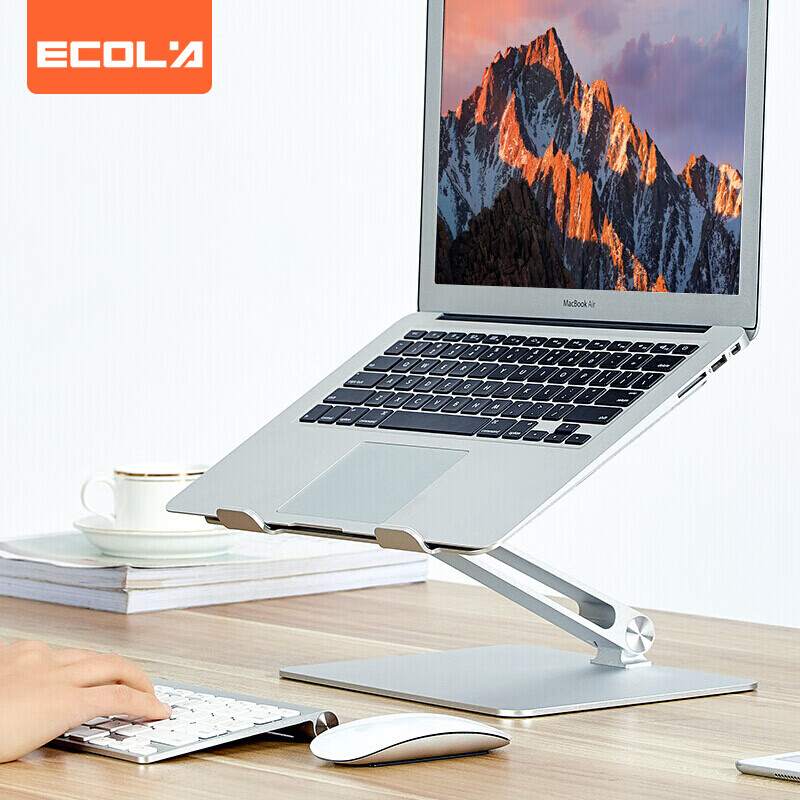 ECOLA Laptop Stand, Large Size Gaming Cooling Pad, 16-Inch Gaming Notebook, Portable Foldable Vertical Adjustable Height Riser NA927Y