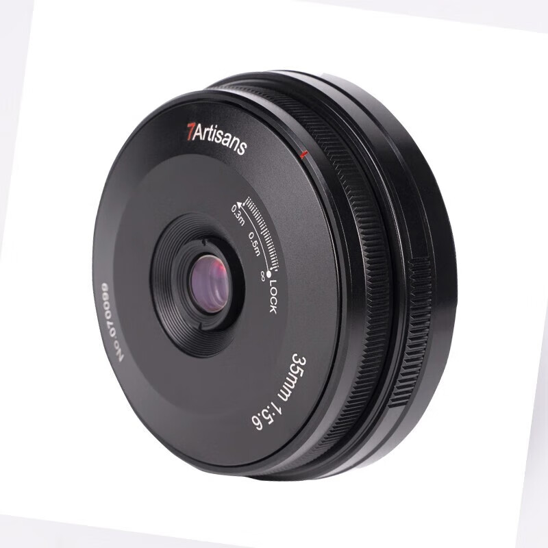Qigongjiang Leica Camera Prime Lens, Side-By M-Mount, Black, M35mm F5.6 Large Aperture Landscape Portrait Prime Full-Frame Manual Focus Lens, Human Series