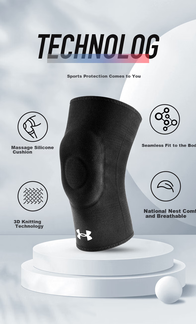 Under Armour Knee Brace for Sports, Running, Men And Women, Professional Protection against Cold Legs, Arthritis, Basketball, Badminton, Hiking Knee Support 3