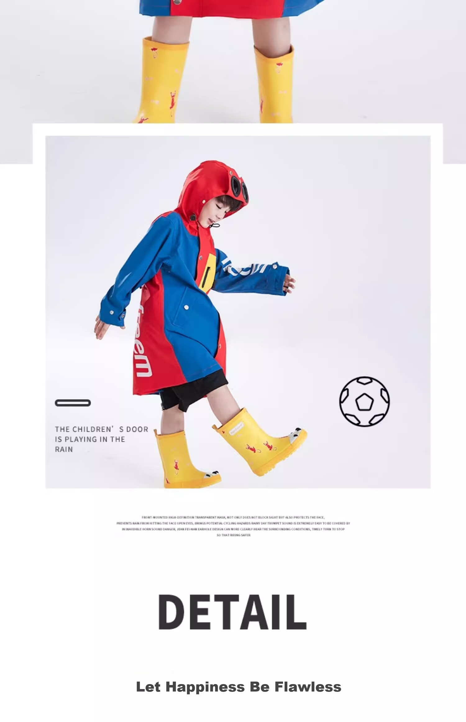 Qinfeimanyuyi Children's Long Raincoat, Full Body Waterproof, for Boys And Girls, Students, Sun And Rain Dual-Use, Extended Foot Coverage, Illusion Purple & Peach Pink, 2XL, Heavy Rain Protection, Essential for School Opening, Ages 6-12 23
