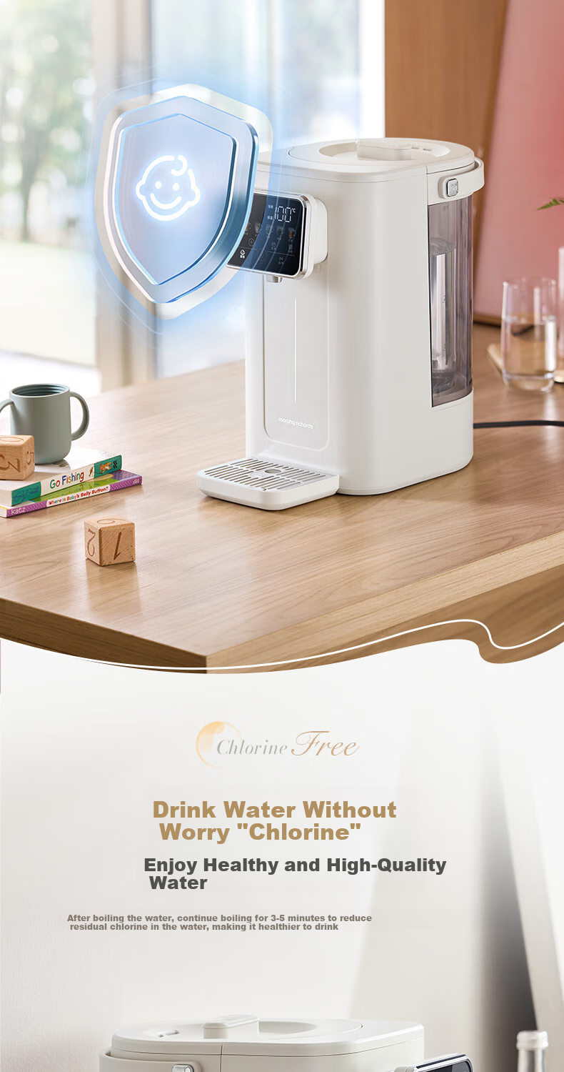 Morphyrichards Electric Kettle, Household Countertop 3L Water Boiler, Temperature Control All-In Automatic Kettle, Direct Drinking Water Dispenser with Detachable Tank, Milk Maker MR6073 8