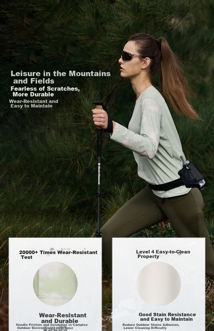 SURPINE Cloud-Walking Series Quick-Dry Sun Protection T-Shirt for Women, Moisture-Wicking Outdoor Hiking Climbing Long Sleeve Gray Jade Green S 6