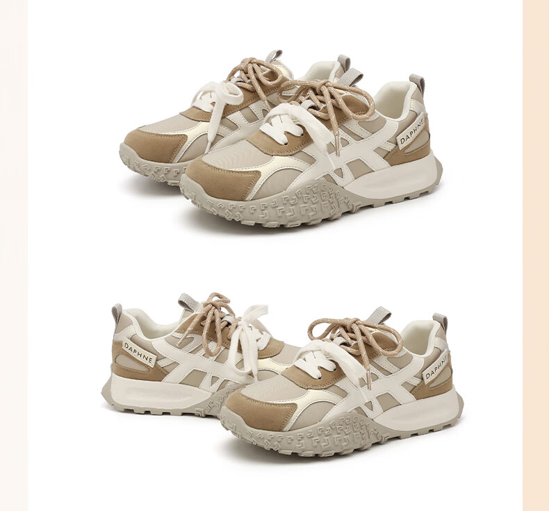 DAPHNE Women's Height Increasing Shoes 2026 New Spring Fashion Casual Thick Sole Breathable Sports Training Shoes 21
