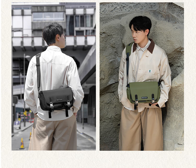 K&F CONCEPT Messenger Camera Bag Photography Crossbody Shoulder Bag for Mirrorless and DSLR Cameras One Body Two Lenses Multifunctional Vintage Original Photography Bag Gobi Brown 14