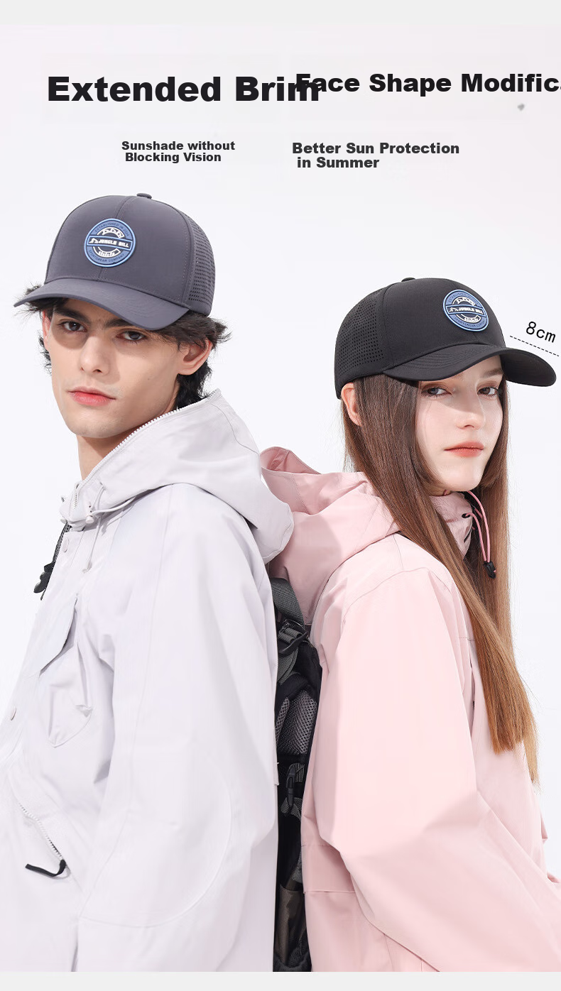 Jiancai Men's Spring And Summer Sun Visor Cap, Trendy Original Outdoor Quick-Dry Hat for Women And Couples, UV Protection Baseball Cap for Me 4