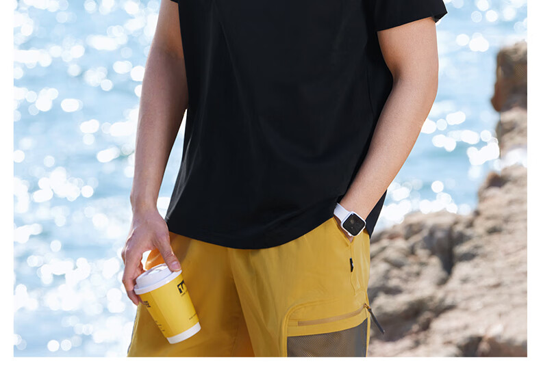 MiiOW Men's Vest 100% Cotton 3 Anti-Black Technology Spring Autumn Short Sleeve Solid Color Cooling Base Shirt 25
