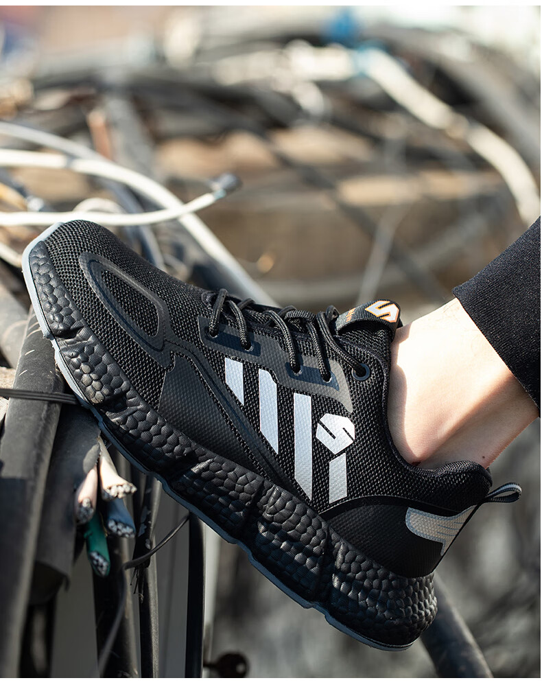 Xingbao Labor Protection Shoes Model 008 Insulated Electrician Shoes 10KV High Voltage Resistant Anti-Smash Anti-Puncture Safety Shoes Wear-Resistant Non-Slip Breathable Worksite Shoes Size 41 7