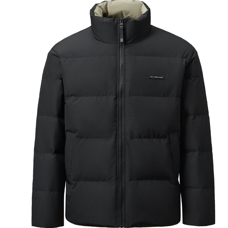 HLAHLA Men's Down Jacket Stand Collar Graphene Warm Stiff Coat Winter New Year
